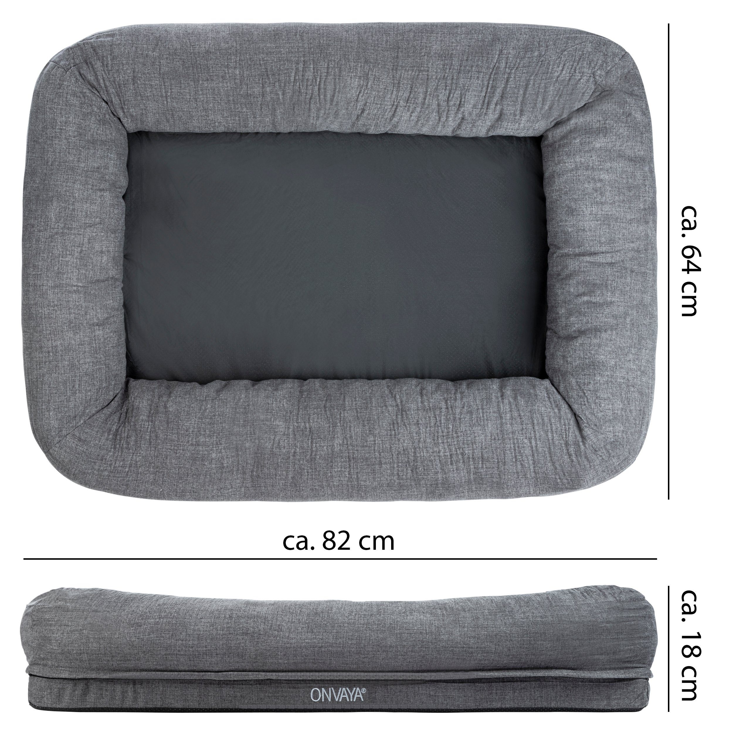 ONVAYA Hundematte Hundebett, Waschbar, passend für ONVAYA® Hundekissen S -XXL