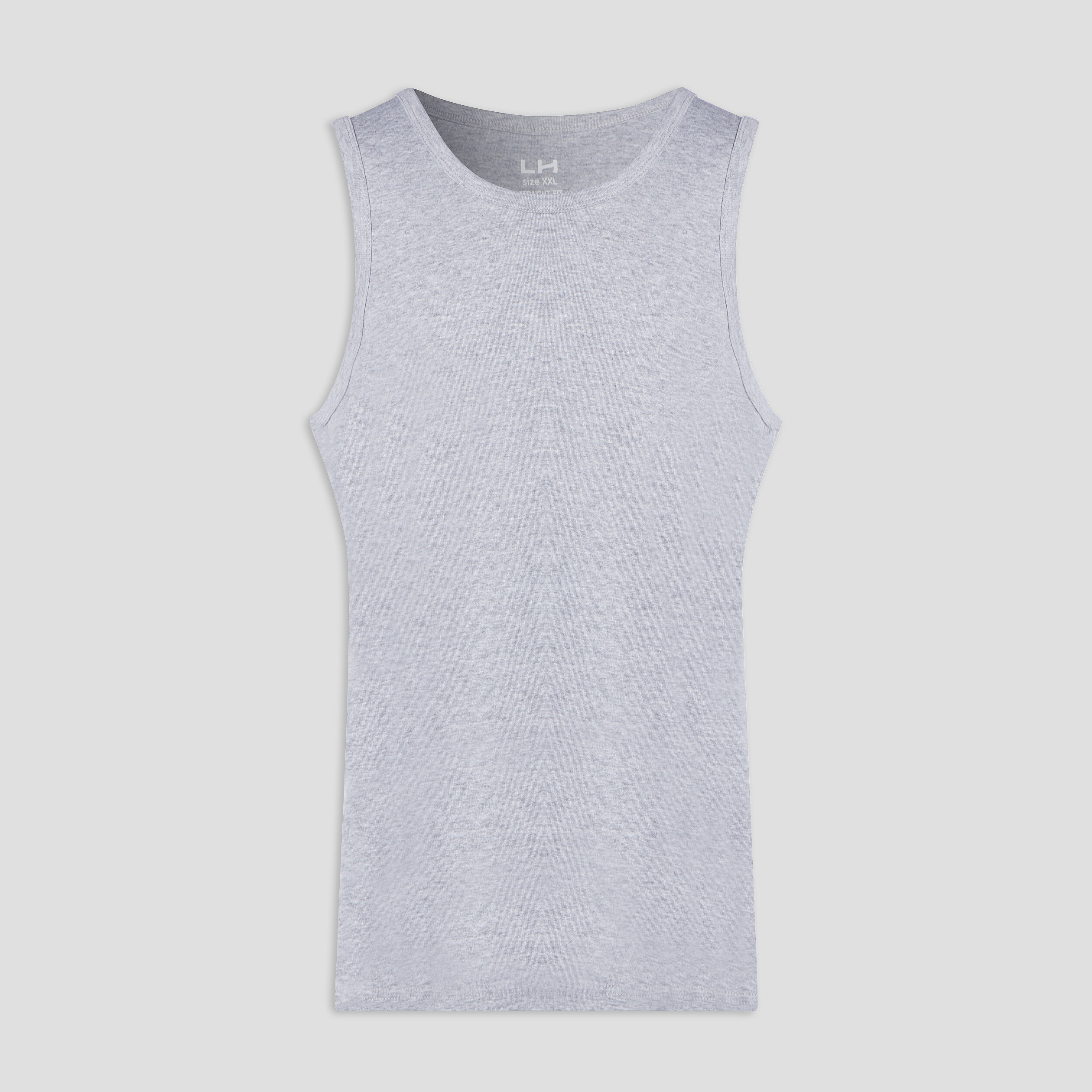 Débardeur coton bretelles larges gris homme | La Halle