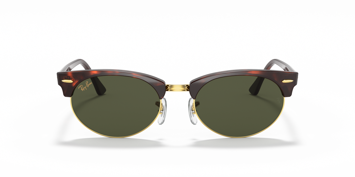 CLUBMASTER OVAL LEGEND GOLD - Lucido Tartarugato Verde