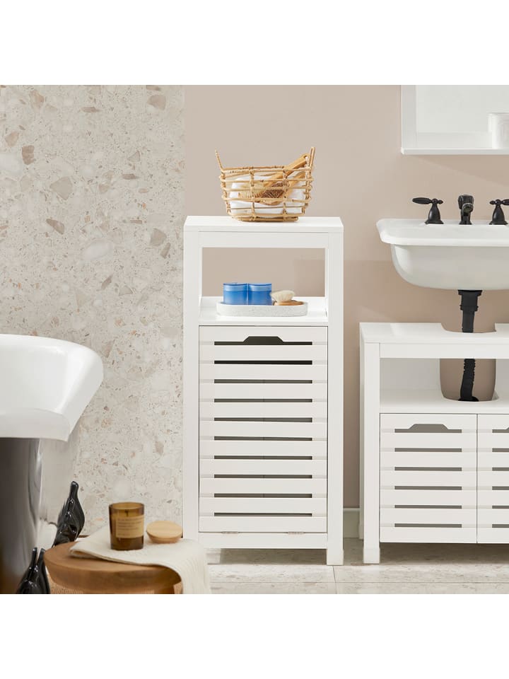 SoBuy Wäscheschrank in Weiß - (B)42 x (H)90 x (T)30cm günstig kaufen onesize