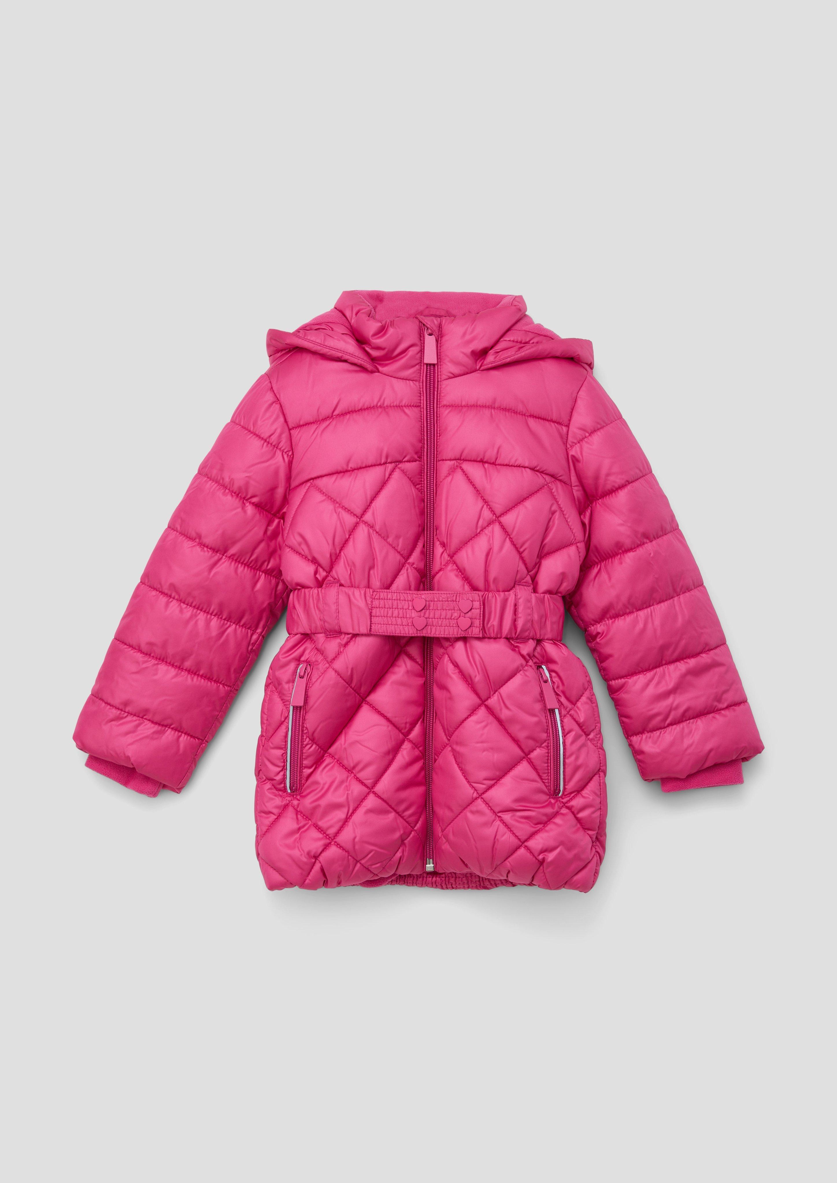Steppjacke mit Textilgürtel  2132183-4470