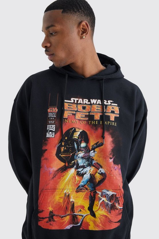 Oversize Hoodie mit lizenziertem Boba Fett Print