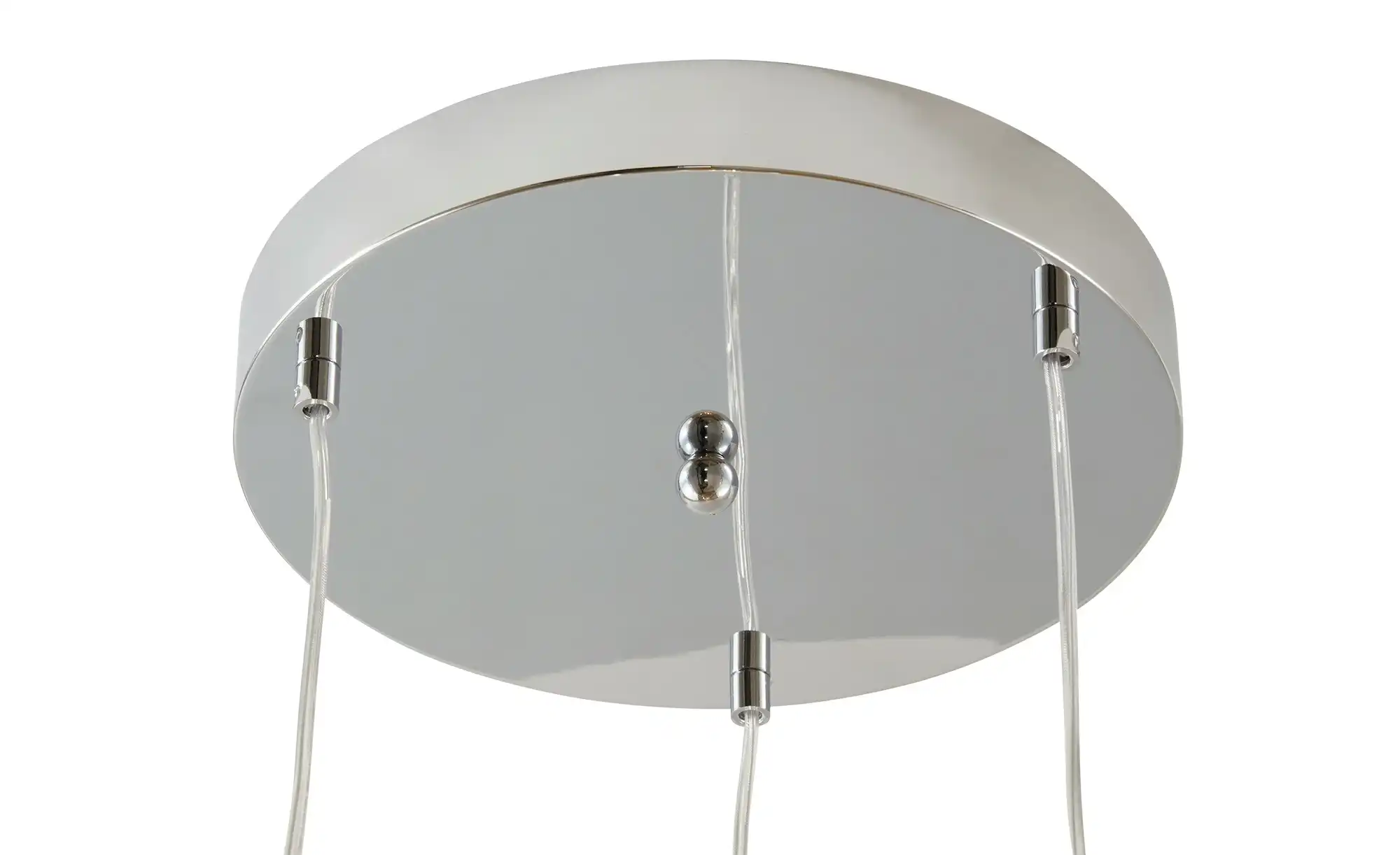 Meisterleuchten LED-Pendelleuchte, chrom, Glas chromfarben beschichtet