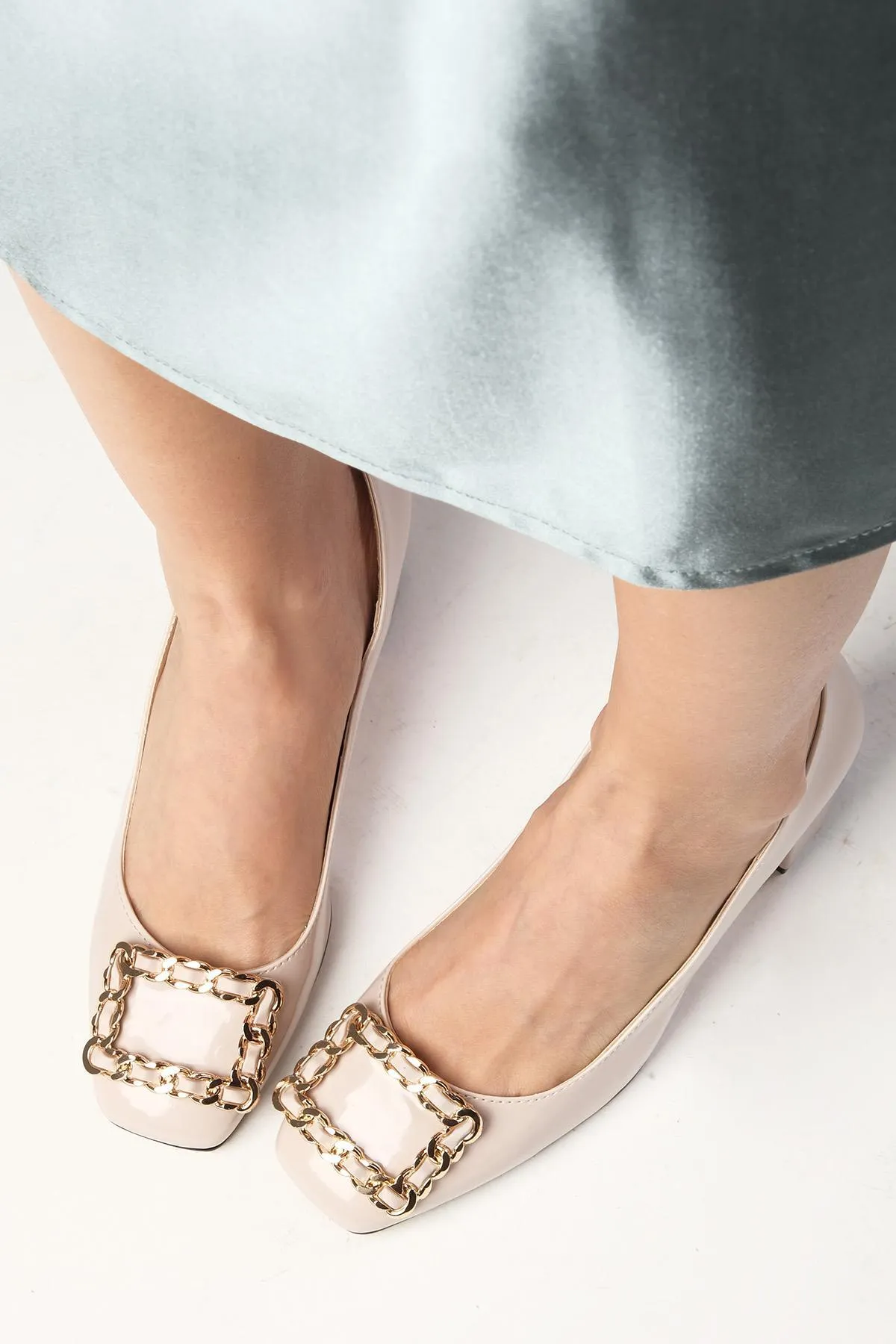 Mio Gusto  High Heels - Beige - Blockabsatz