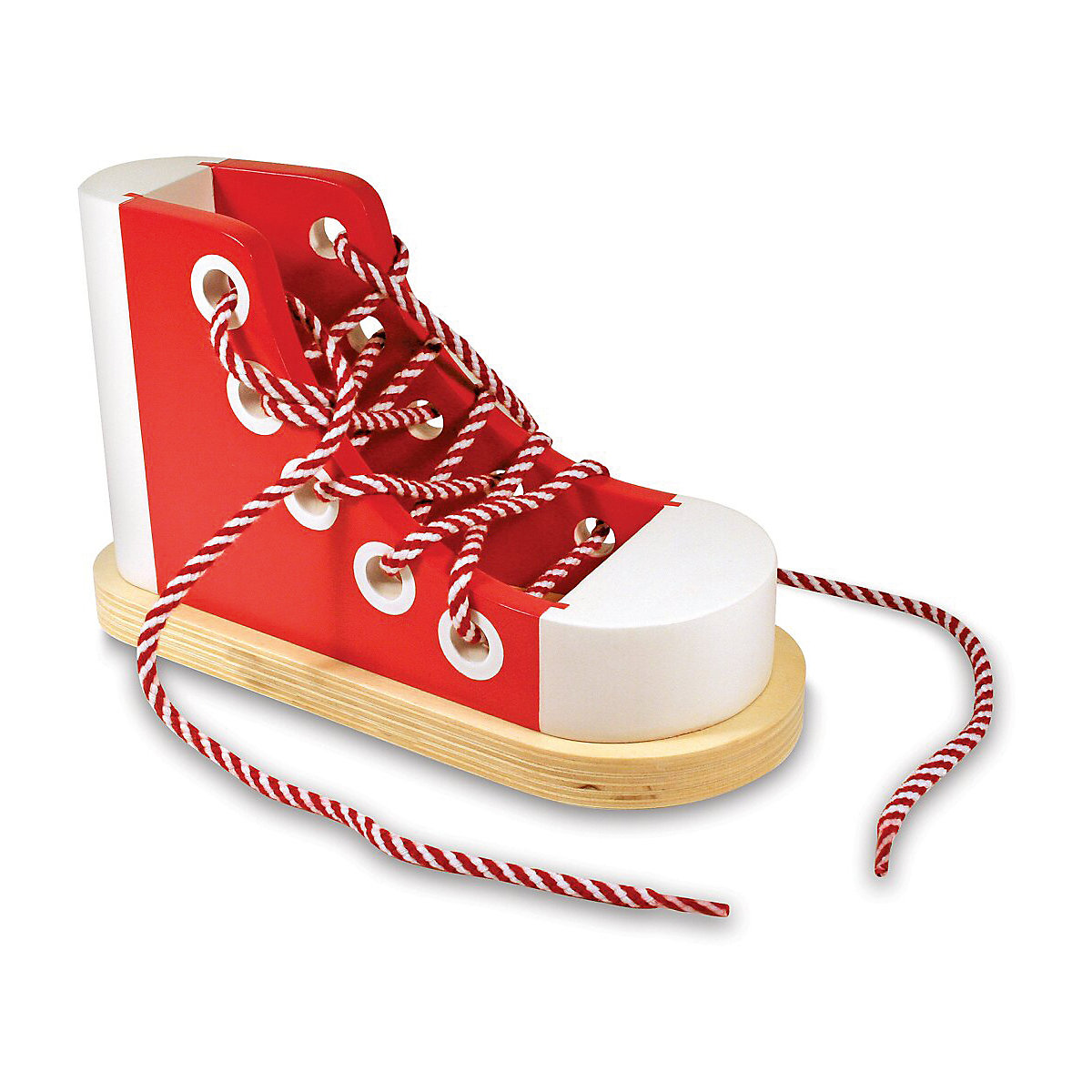 Deluxe-Sneaker aus Holz zum Schnüren