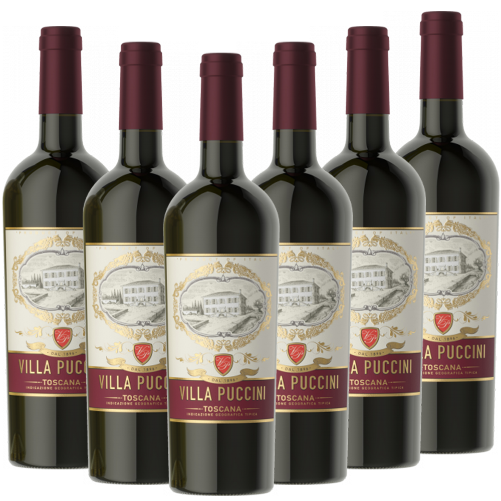 Villa Puccini Toscana Rosso IGT Villa Puccini Italien  trocken - 6er Karton
