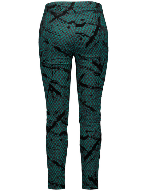 Jacquard-Hose mit Flockprint Betty