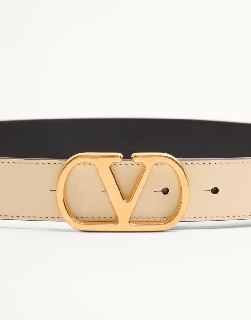 VLogo Signature Bælte i skinnende kalveskind 30 mm