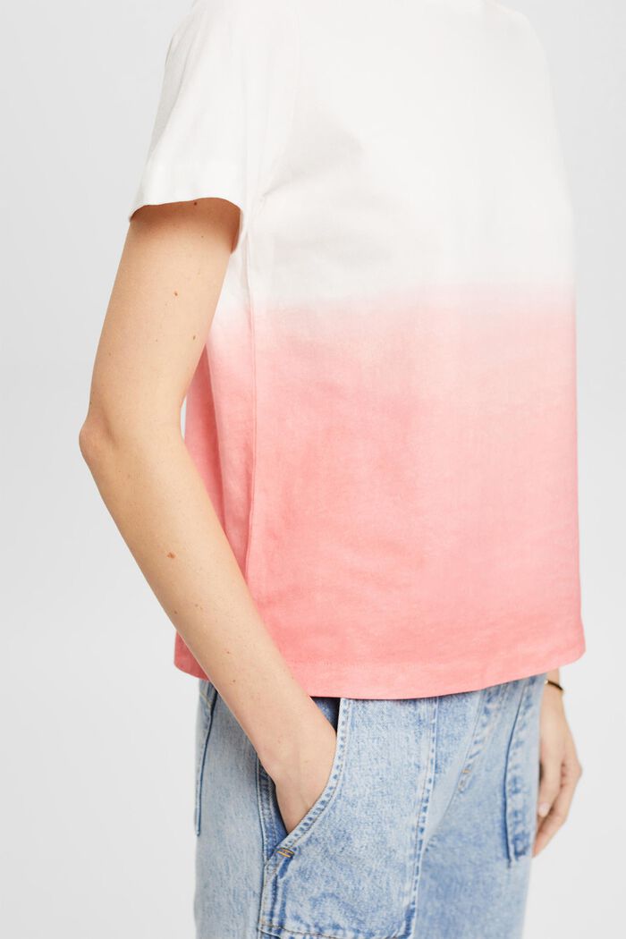 T-Shirt aus Baumwolle mit Farbverlauf