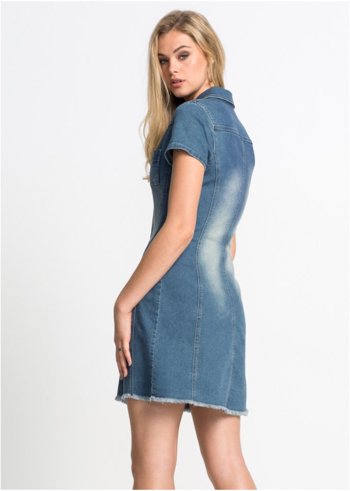 Jeanskleid mit Knöpfen