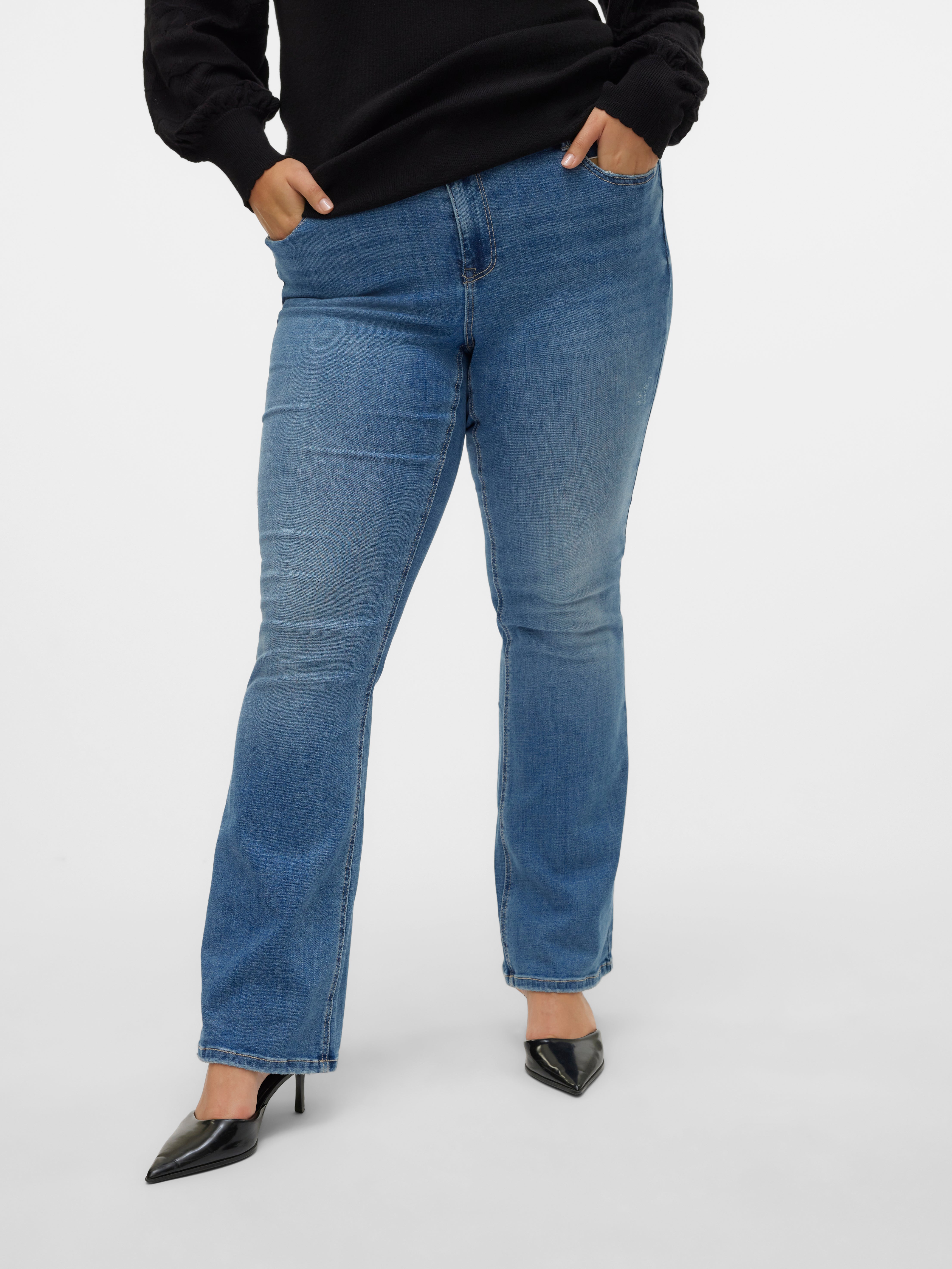 VMFLASH Mid Rise Ausgestellt Jeans