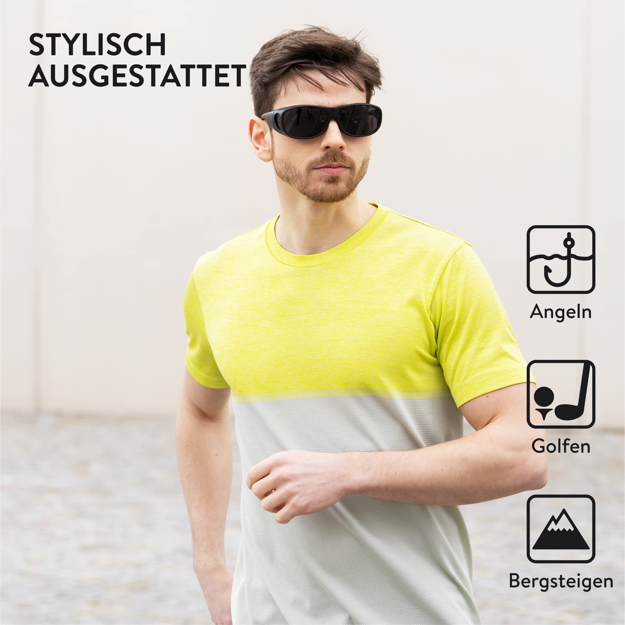 Bezzee Pro Sonnenbrille Polarisierte Überbrille Bezzee Pro Polarisierte Überbrille - UV400 Sonnenschutz