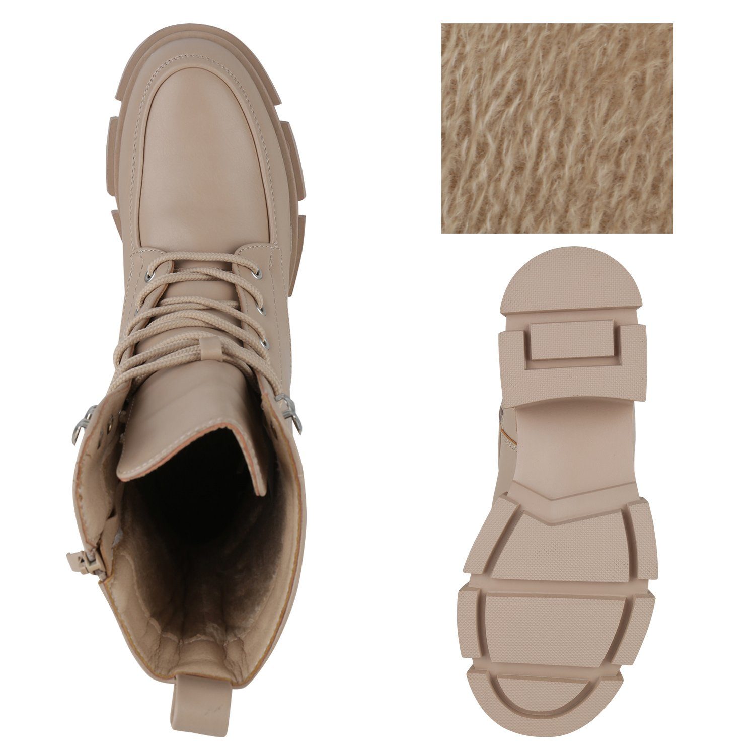 VAN HILL 839727 Schnürstiefelette Bequeme Schuhe