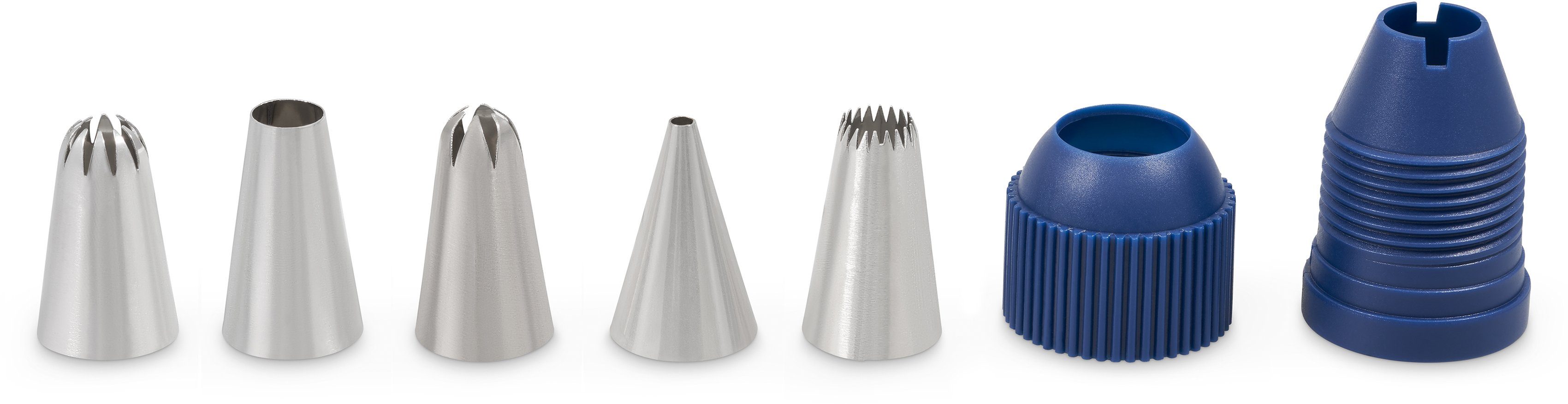 zyliss Spritzbeutel (Set, 5-tlg) waschbar, Baumwoll, wiederverwendbar