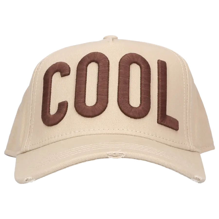 Dsquared2 - Snapback cap COOL Baumwolle - beige
