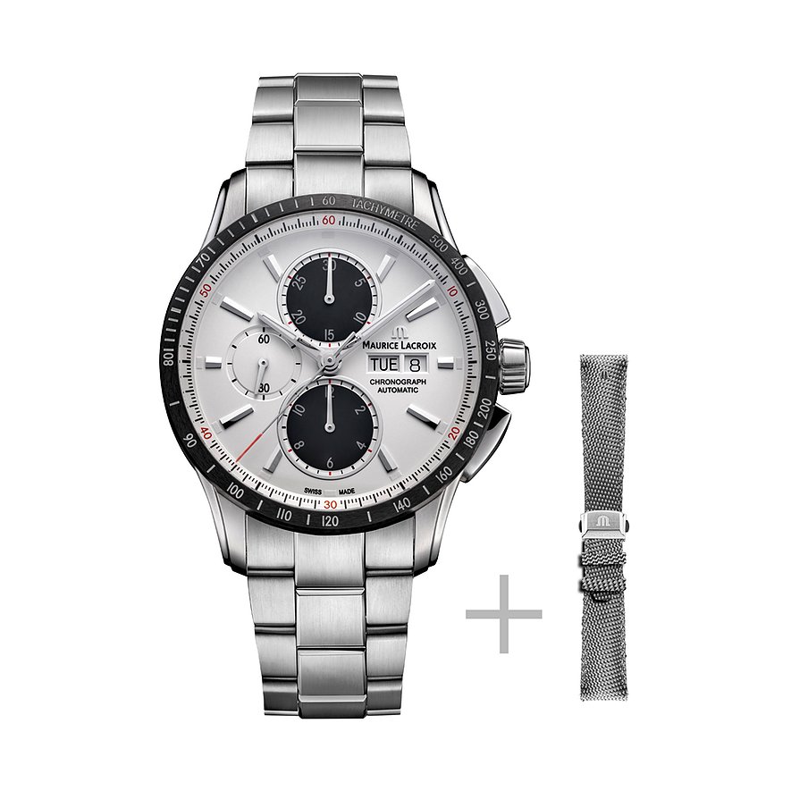 Maurice Lacroix Uhren-Set inkl. Wechselarmband Pontos S Chronograph Automatic