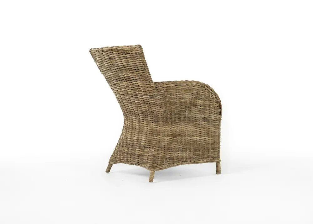Novasolo Rattanstuhl Wickerworks (2er-Set Stühle, 2 St), Niedrige Rückenlehne, Rook, Rook Dining Stuhl (2er-Set)
