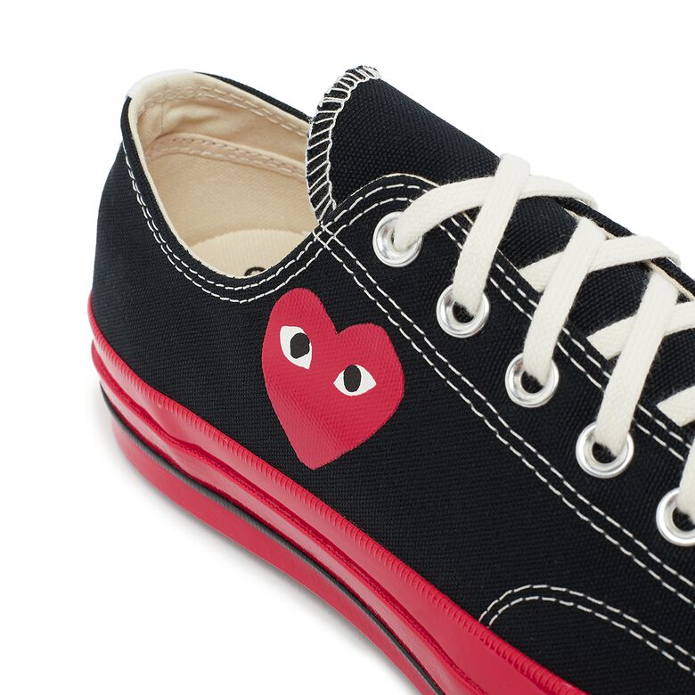 Comme des Garcons Play Red Sole Chuck Taylor 70 Low Top Black