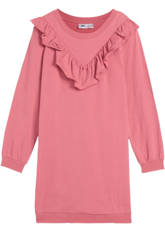 Mädchen Jerseykleid mit Volants