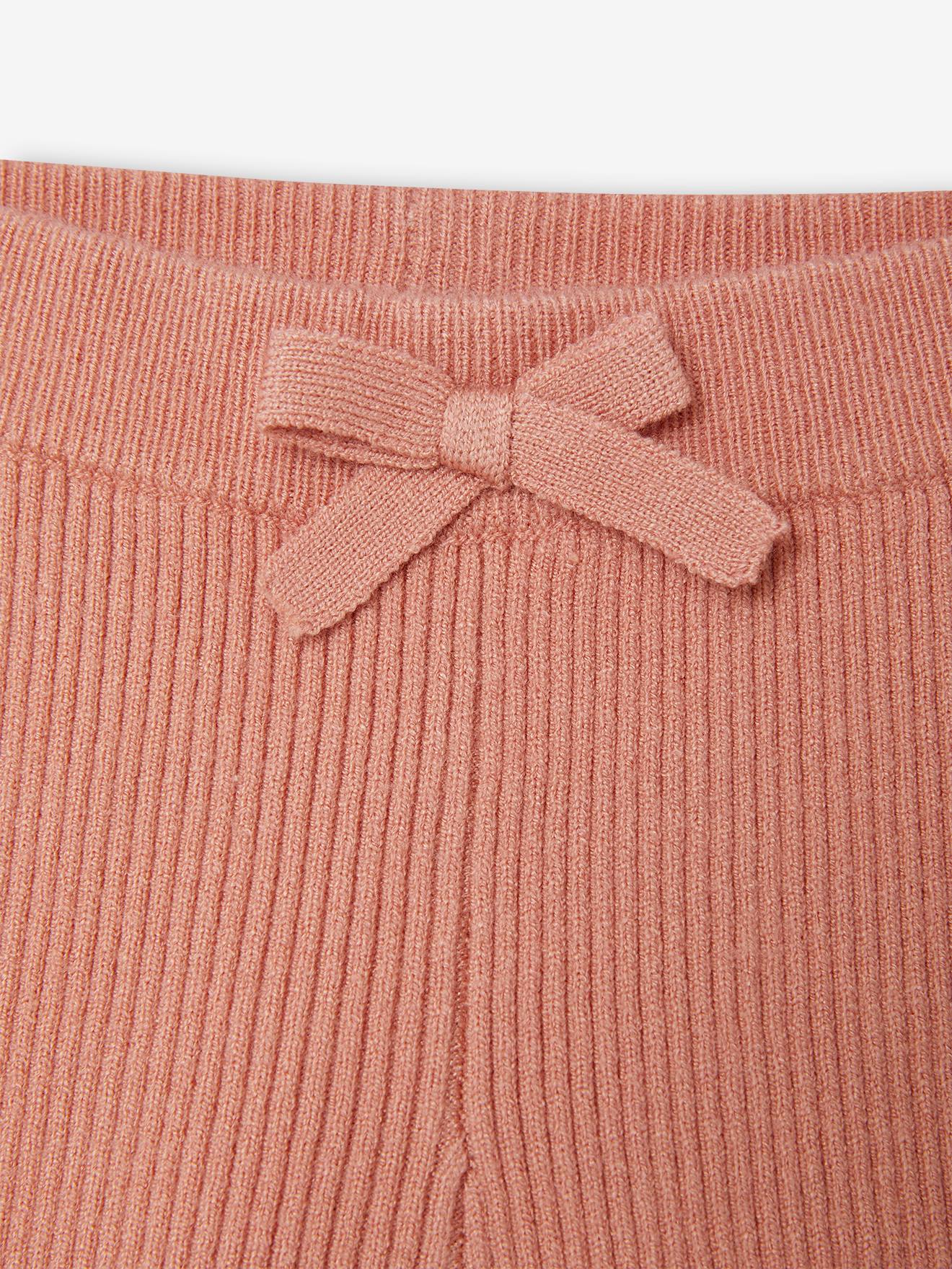 Legging en tricot bébé beige