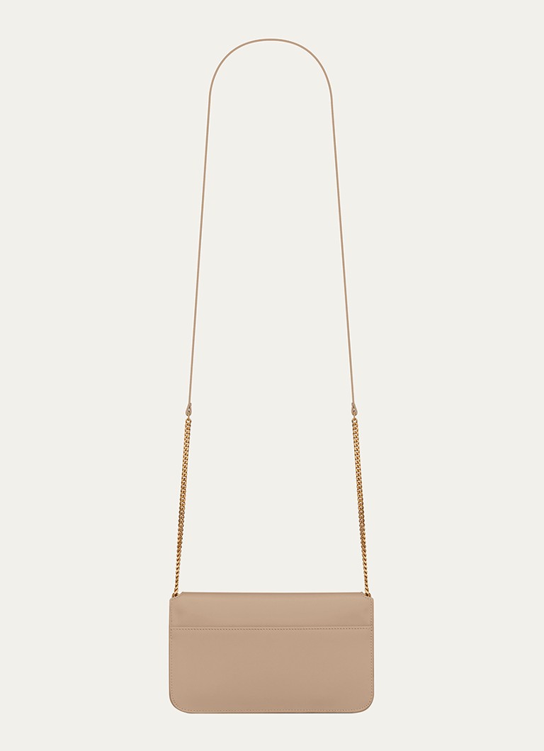 Saint Laurent Cassandre vasikanahkainen crossbody-puhelinkotelo