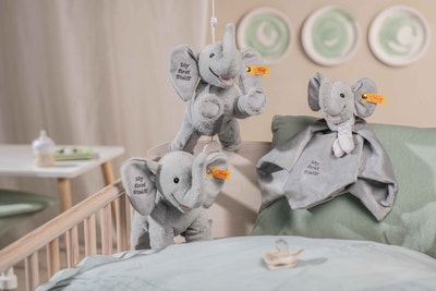 My first Steiff Ellie Elefant, 24 cm, hellgrau