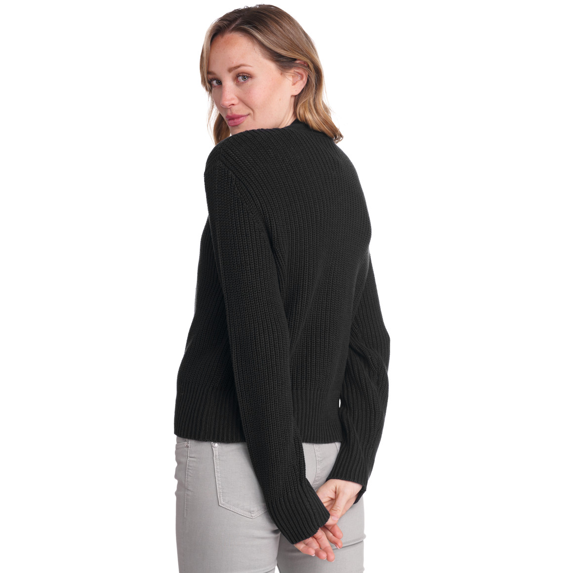 Damen Strickjacke mit Knopfleiste