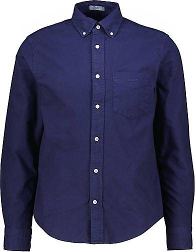 GANT Herren Hemd aus Baumwolle BRUSHED OXFORD SHIRT Regular Fit Langarm
