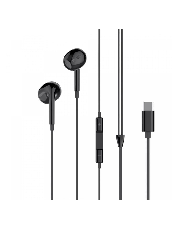 XO XO Kabelgebundene In-Ear-Kopfhörer 1,2m in Schwarz in Schwarz günstig kaufen onesize