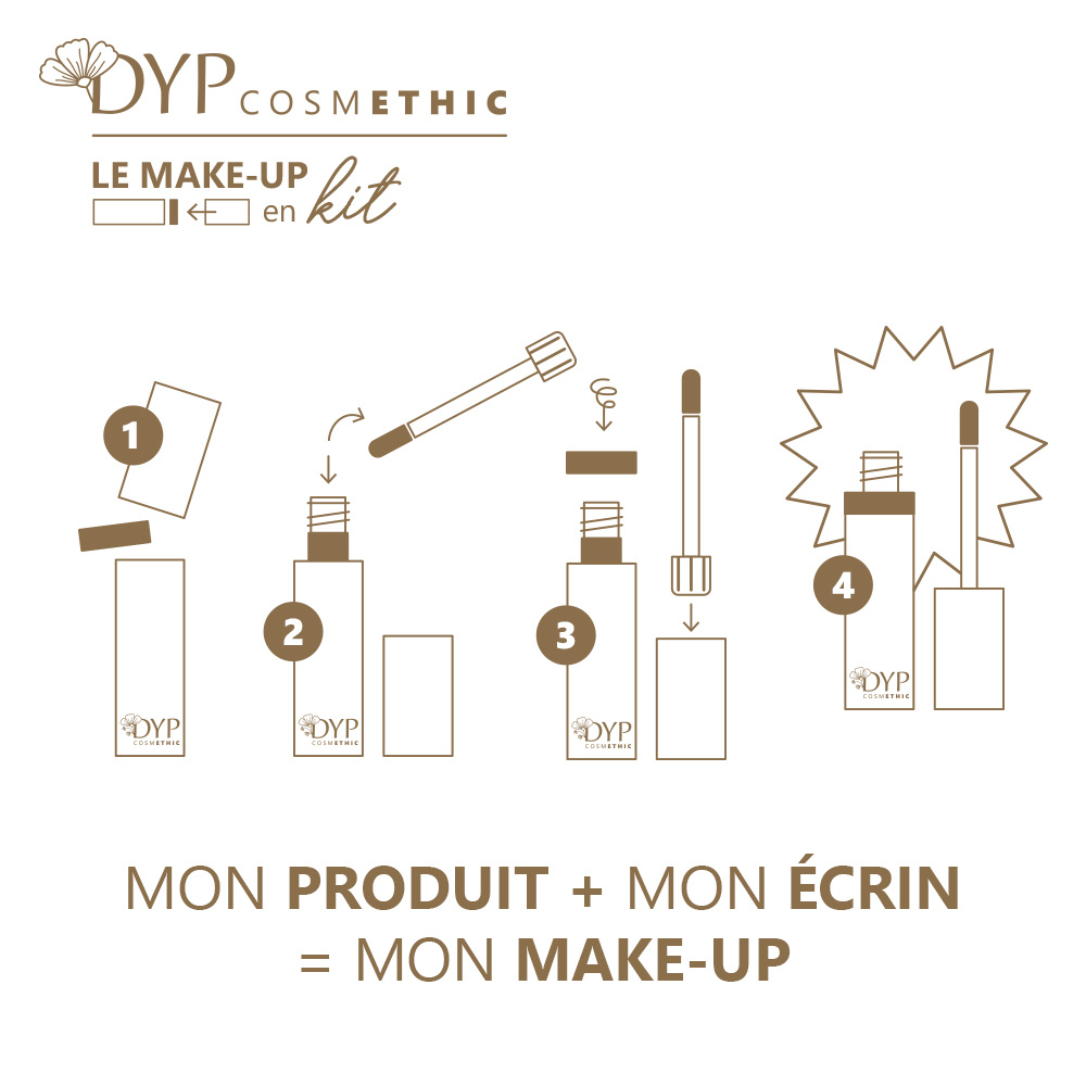 dyp cosmethic Ma recharge Mascara Sourcils - Farouche Mascara Sourcils certifié Bio