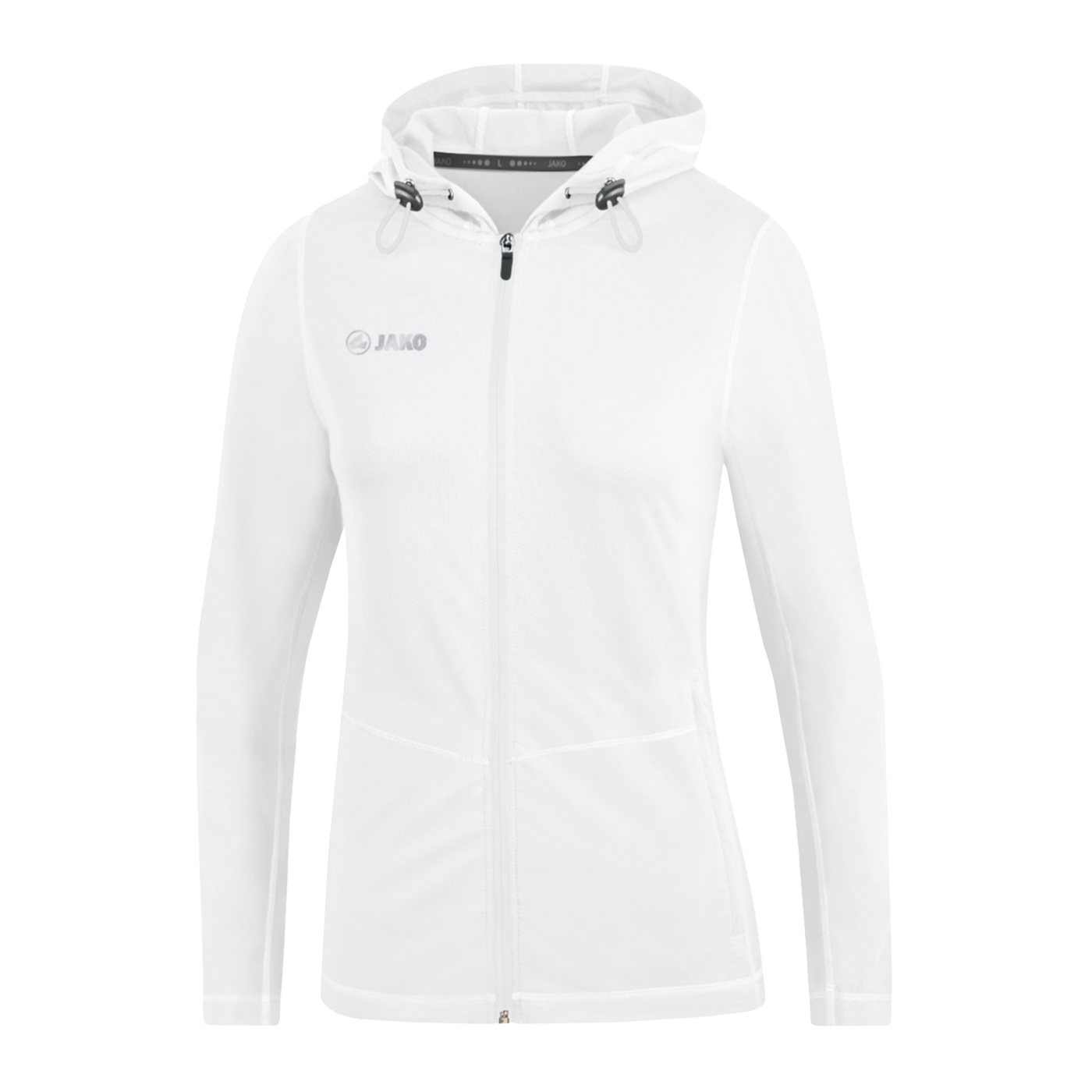 Jako Run 2.0 Kapuzenjacke Damen Weiss F00