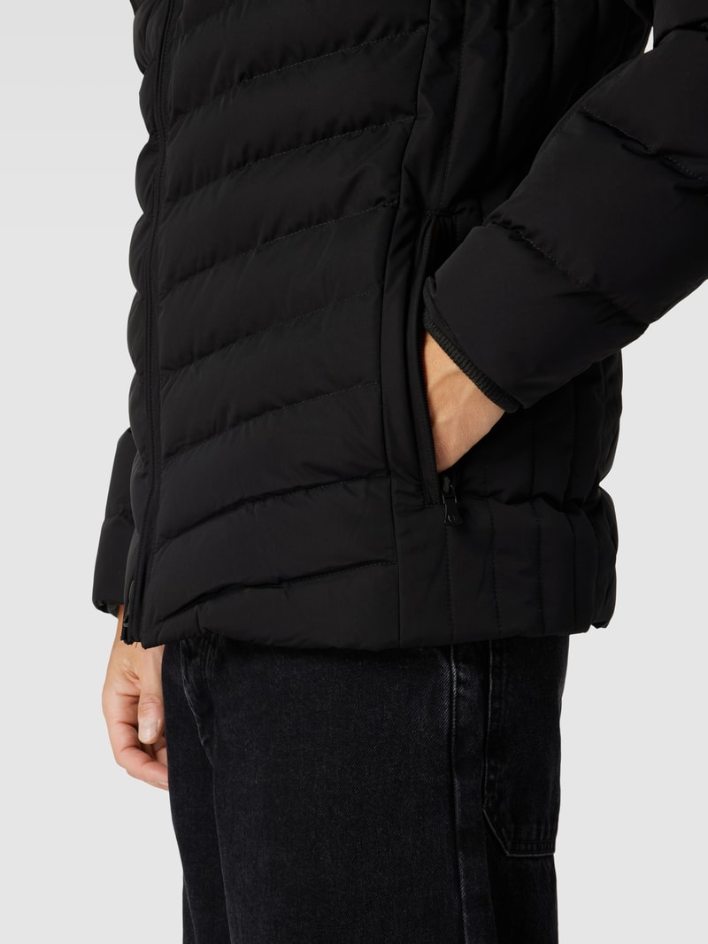 Funktionsjacke mit Zweiwege-Reißverschluss Modell 'CARMENERE' in schwarz