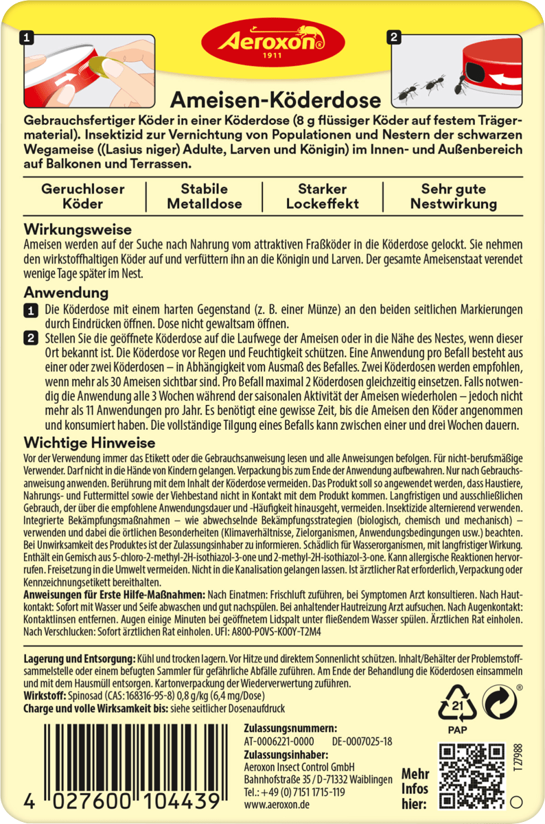 Ameisenköderdose, 1 St