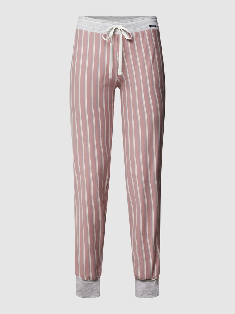 Pyjamahose mit elastischem Bund Modell 'Every Night' in rosé