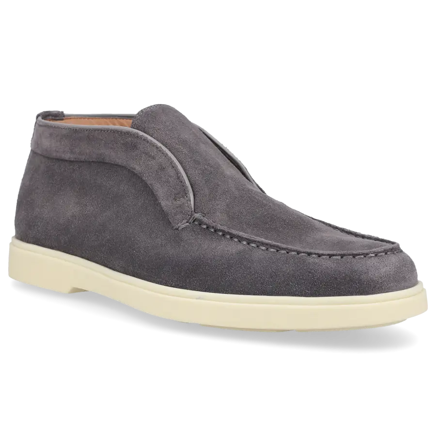 Santoni - Stiefeletten DESERT BOOT Veloursleder - grau