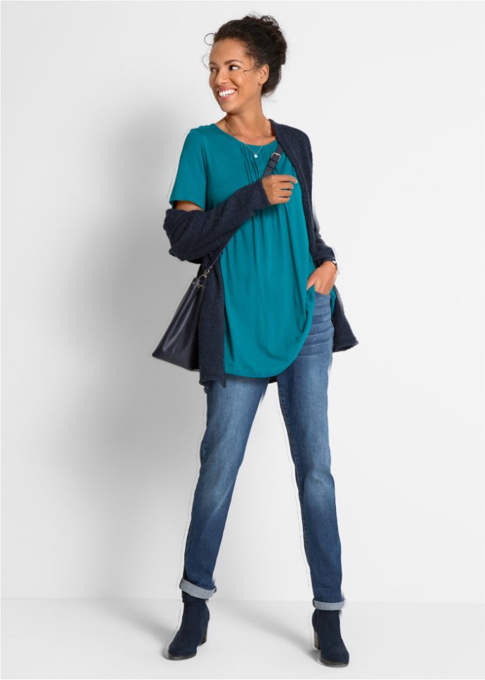 T-Shirt in A-Linien-Form, kurzarm