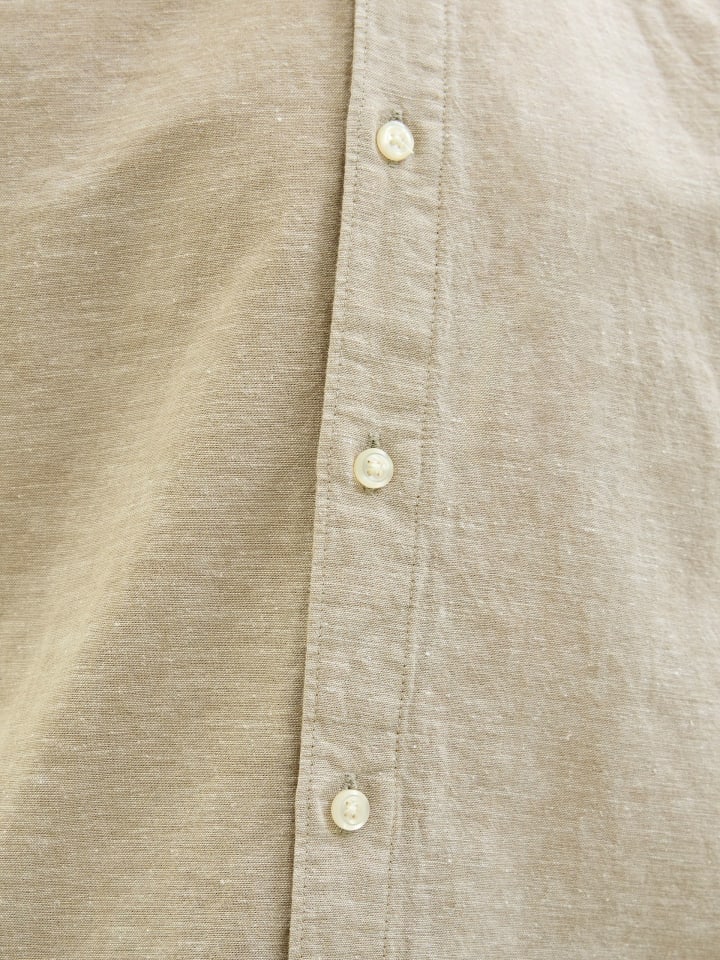 JACK & JONES Junior Kurzarmhemd JJBREEZE LINEN BLEND SHIRT JNR in crockery günstig kaufen