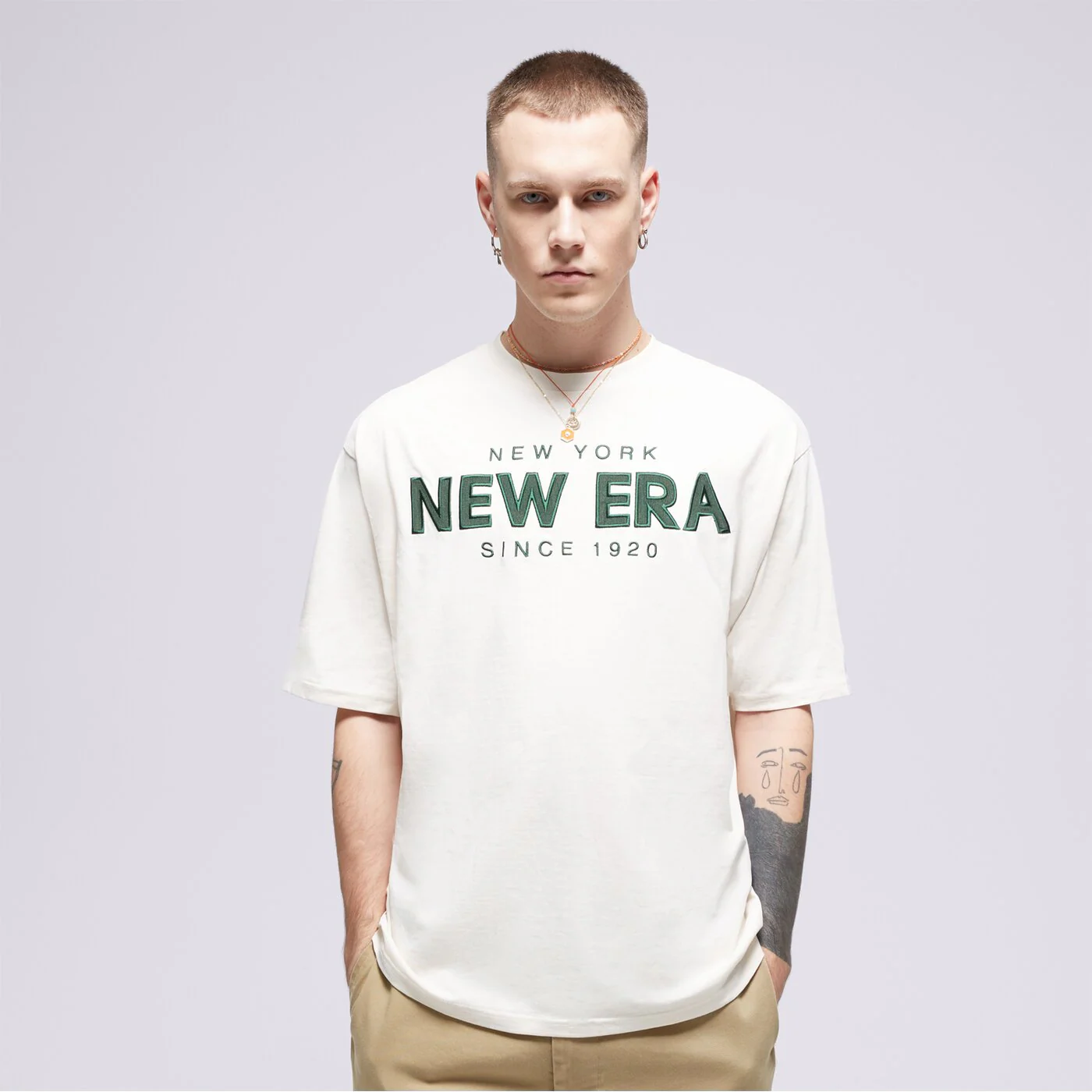 NEW ERA T-SHIRT NE WORDMARK OS Weiß