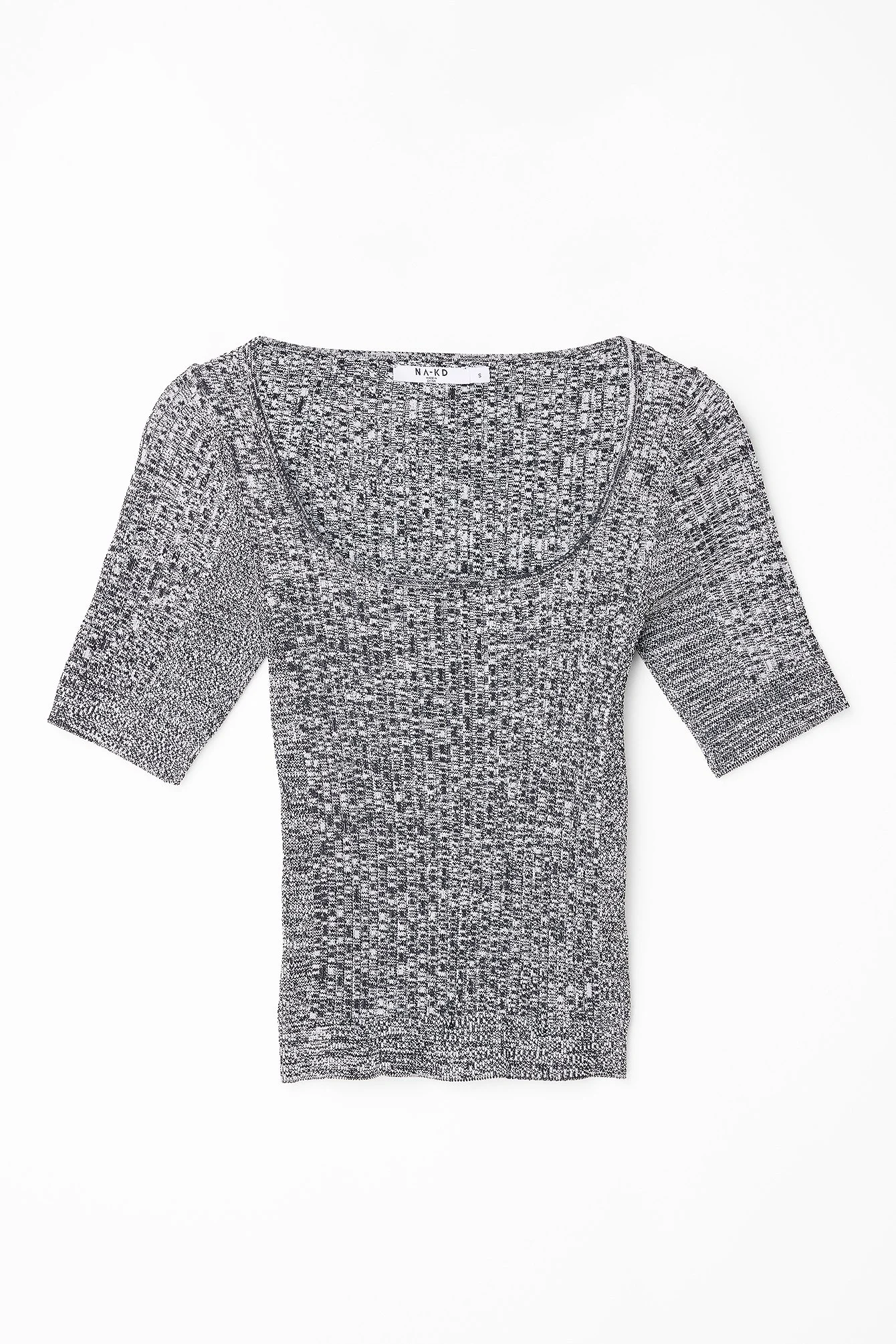 Kurzärmeliges Stricktop