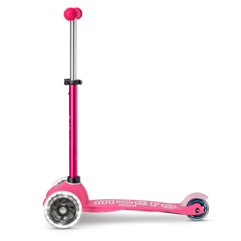 Trottinette 3 Roues LED -Mini Micro Deluxe Rose Led