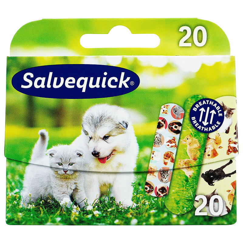 Salvequick Animal planet 20 stk, Salvequick