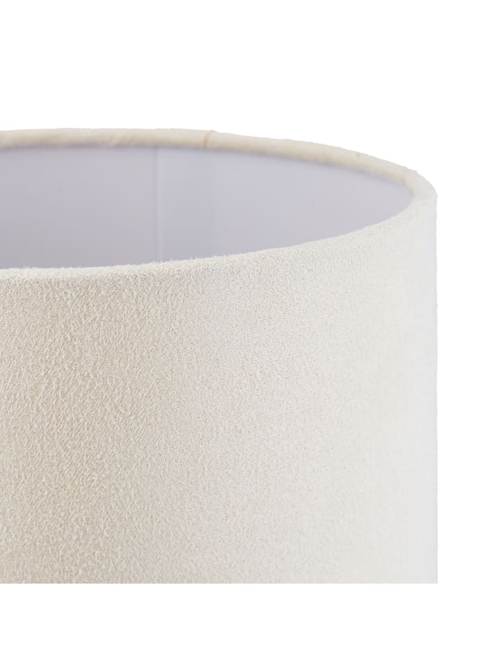 relaxdays Nachttischlampe in Silber/ Creme - (H)40 x Ø16 cm günstig kaufen onesize