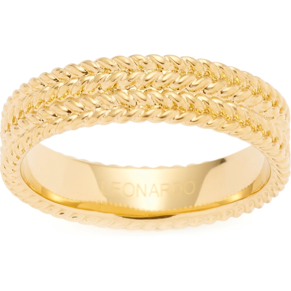 Leonardo Bague pour femme Acier inoxydable or jaune Bague