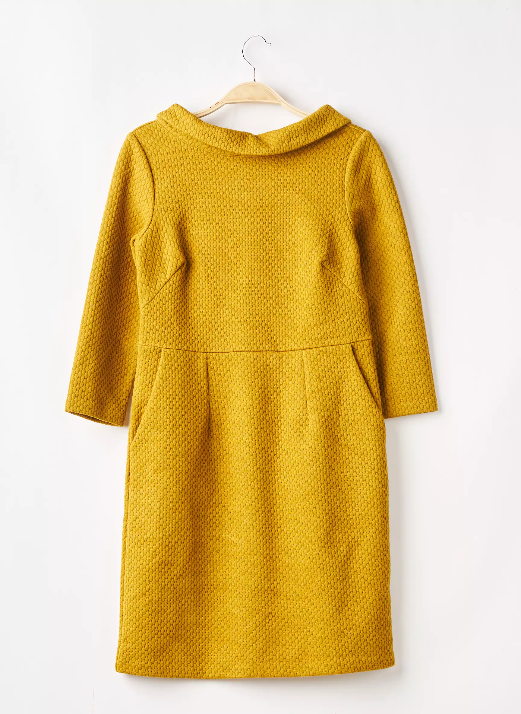 Boden Robes Mi Longues Femme couleur jaune