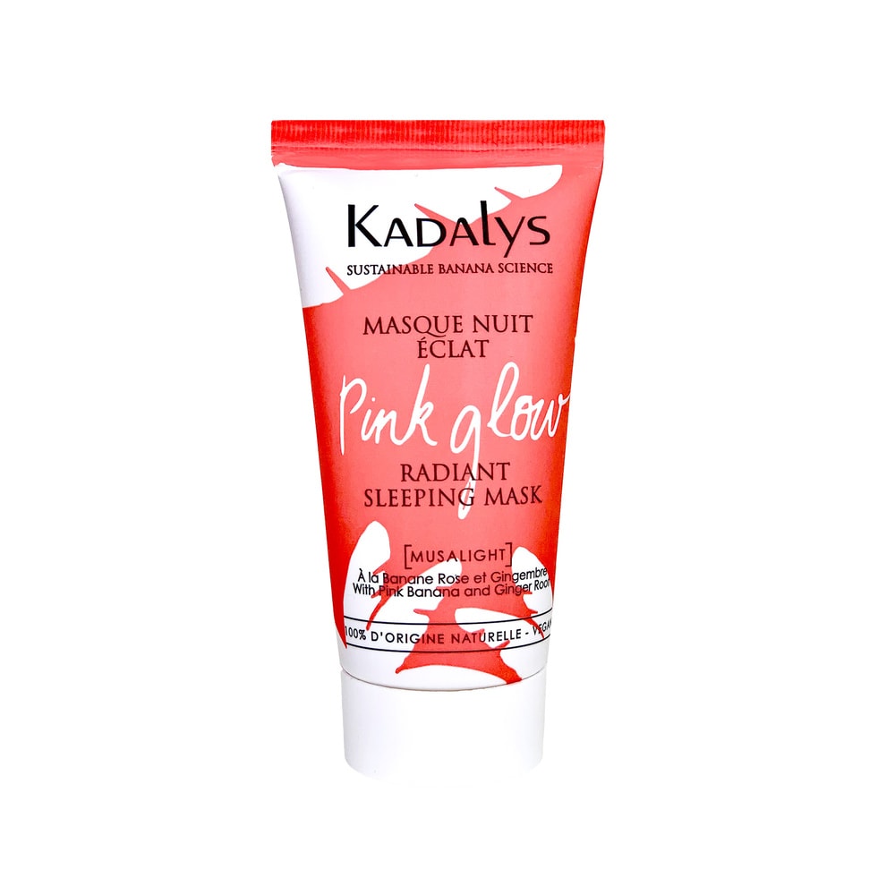 Kadalys Masque Nuit Eclat Pink Glow à la BananeRose Masque Visage Nuit Unifiant et hydratant