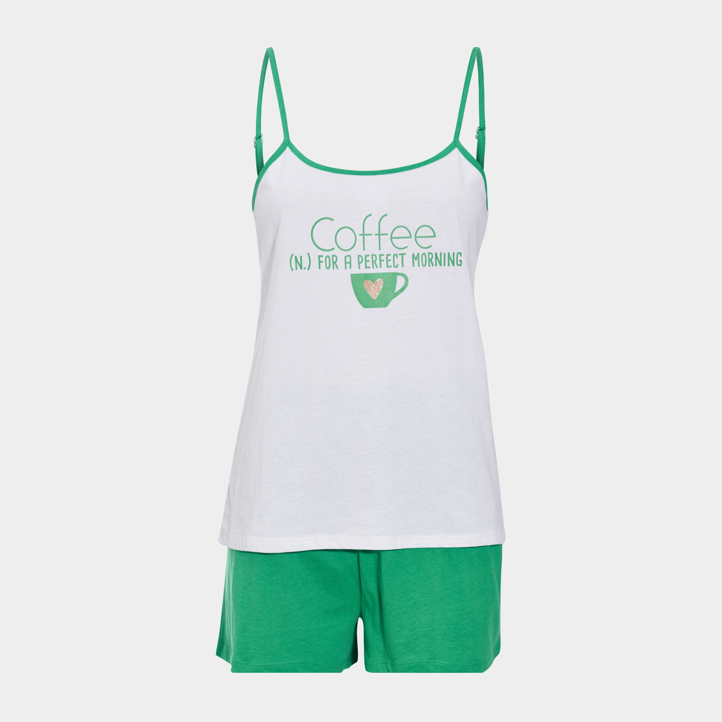 Ensemble pyjama vert menthe femme | La Halle