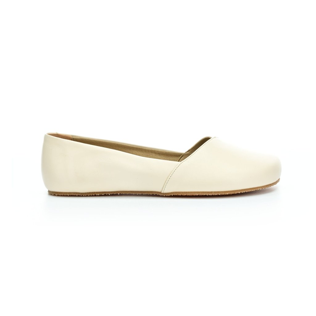 Shapen Peony Beige Regular Barfuß-Ballerinas