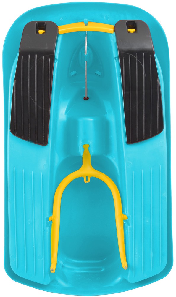 Jamara e.K. JAMARA-461101-Snow Play Bob Ralley 100 cm blau mit Lenkrad