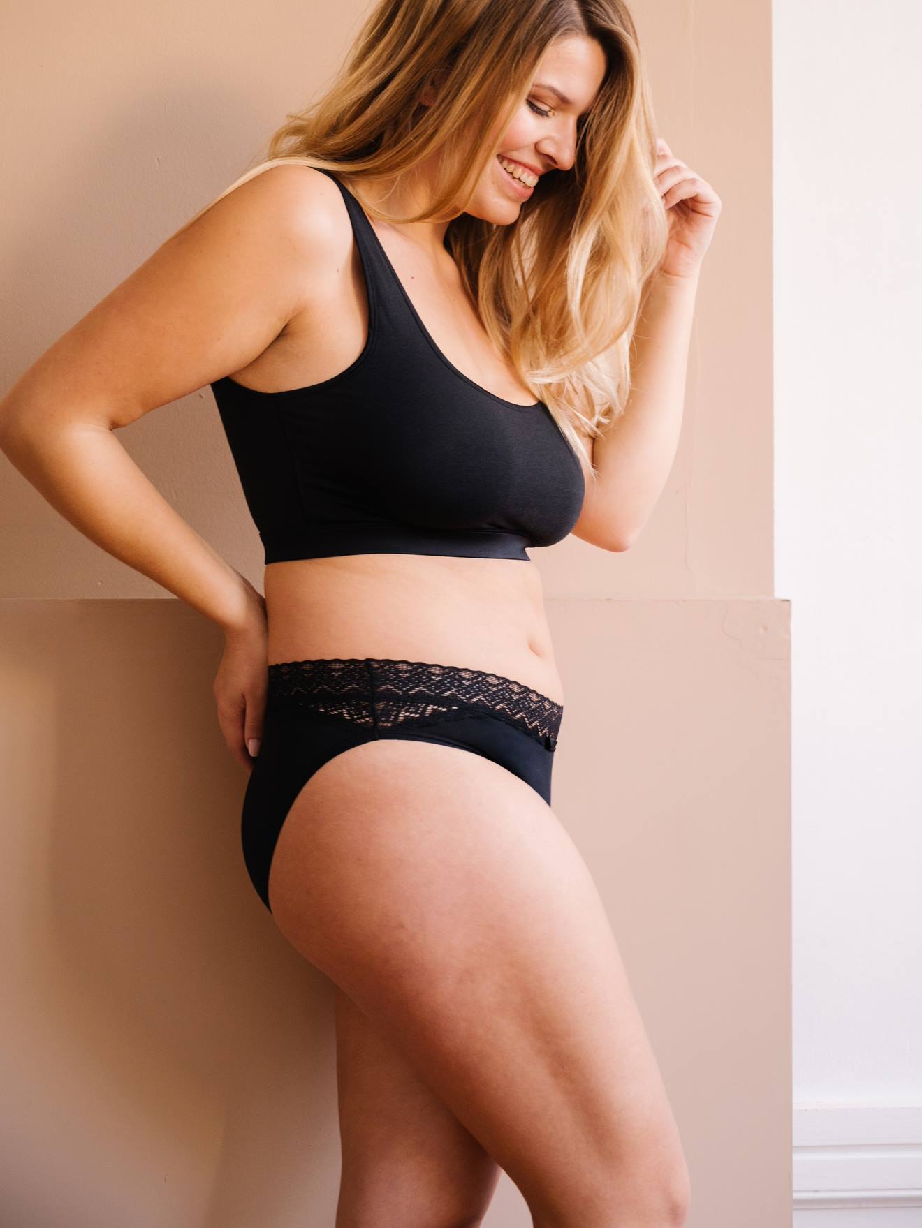 Culotte menstruelle Oslo HERLOOP (flux modéré/abondant) noir