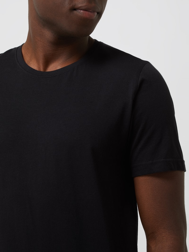 T-Shirt aus Baumwolle im 2er-Pack in schwarz